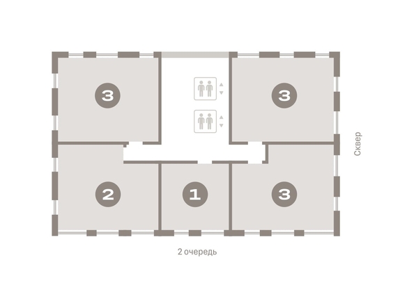 
   Продам 3-комнатную, 74.54 м², Авиатор, дом 3

. Фото 6.