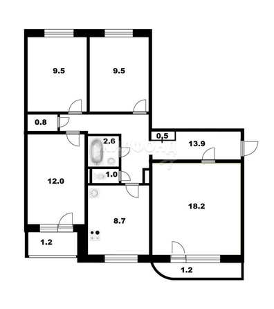 
   Продам комнату, 9.5 м², Троллейная ул, 132

. Фото 1.