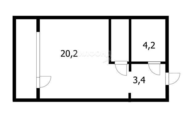 
   Продам студию, 29.4 м², Петухова ул, 14/4

. Фото 1.