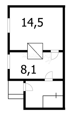 
   Продам 1-комнатную, 23 м², Магистральная ул, 5а

. Фото 1.