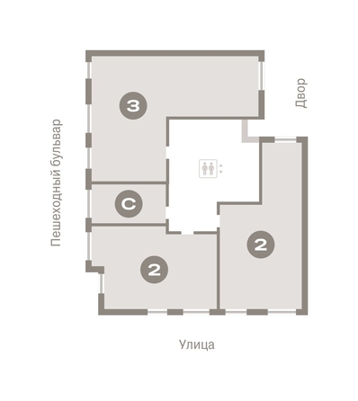 
  Продается 2-комн. квартира, 72.7 м², ЖК Лебедевский квартал, дом 1
. Фото 16.