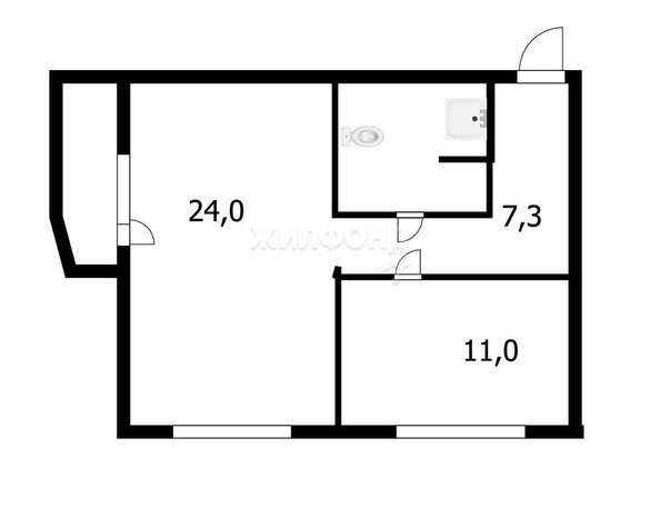 
   Продам 2-комнатную, 46.3 м², Горский мкр, 63/1

. Фото 6.