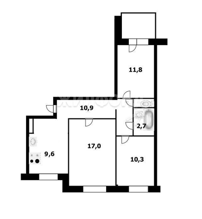 
   Продам 3-комнатную, 63.7 м², 2-й (4 мкр.) кв-л, 212

. Фото 17.