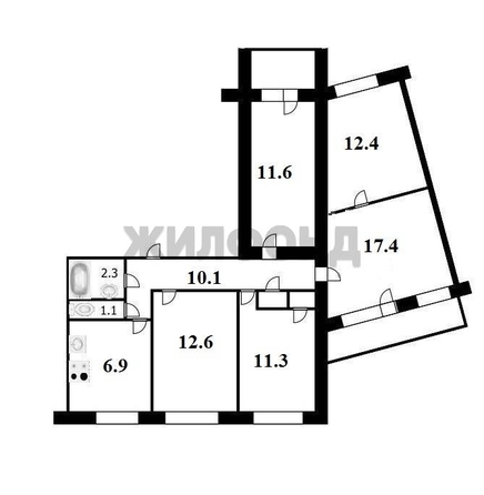 
   Продам комнату, 30.5 м², Толбухина ул, 25

. Фото 15.