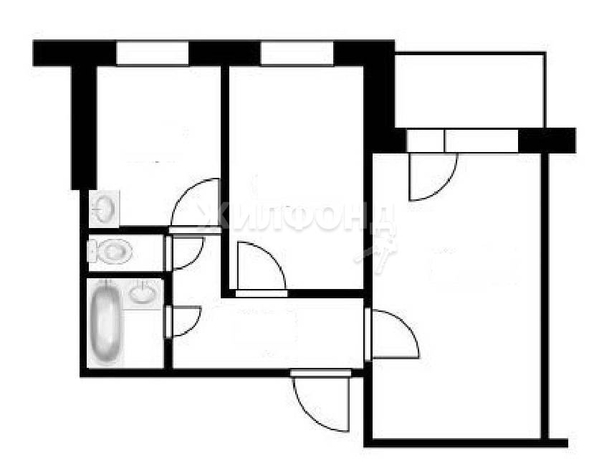 
   Продам 2-комнатную, 43 м², Ударная ул, 23

. Фото 9.