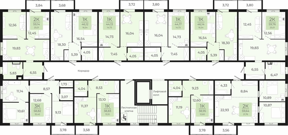 
   Продам 1-комнатную, 38.95 м², Новый парк, II этап дом 2

. Фото 1.