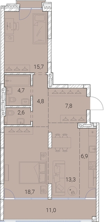 
  Продается 2-комн. квартира, 85.5 м², ЖК Тайм Сквер
. Фото 38.
