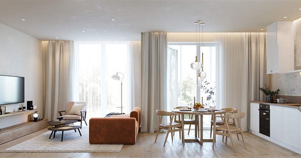 
  Продается 2-комн. квартира, 65.4 м², ЖК Заельцовский New
. Фото 1.