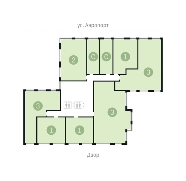 
   Продам 1-комнатную, 49.8 м², Авиатор, дом 1-2

. Фото 9.