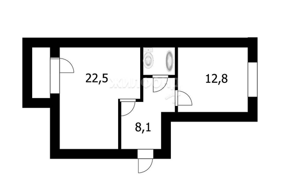 
   Продам 1-комнатную, 46.8 м², 2 кв-л, 28

. Фото 13.