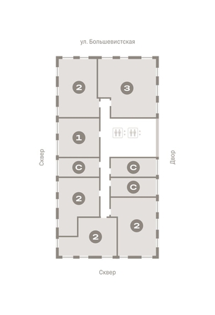 
  Продается студия, 22 м², ЖК Европейский берег, дом 44
. Фото 1.