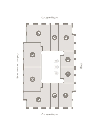 
  Продается 2-комн. квартира, 66.41 м², ЖК Европейский берег, дом 45
. Фото 1.