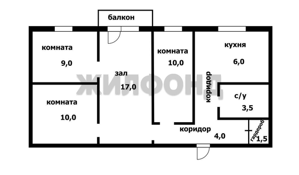 
   Продам 4-комнатную, 61 м², Петухова ул, 110

. Фото 21.