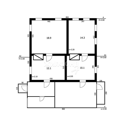 
   Продам дом, 56 м², Новолуговое

. Фото 10.