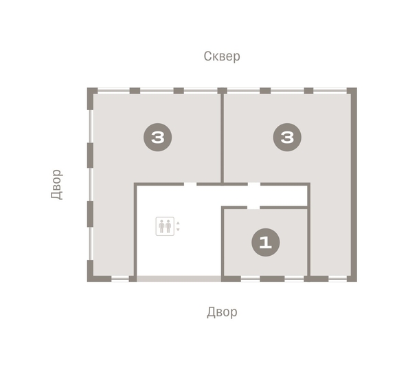 
   Продам 3-комнатную, 89.17 м², Европейский берег, дом 45

. Фото 1.