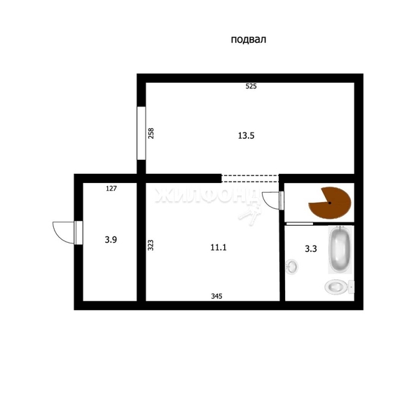 
   Продам дом, 59.2 м², Октябрьский

. Фото 15.