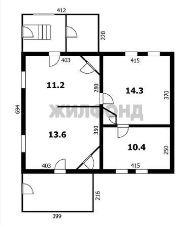 
   Продам дом, 49.4 м², Новосибирск

. Фото 12.