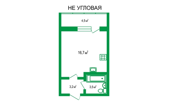 
   Продам студию, 28.7 м², Трамвайная 2-я ул, 39

. Фото 9.