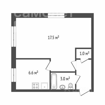 
   Продам 1-комнатную, 32.8 м², Челюскинцев 1-й проезд, 83А

. Фото 1.