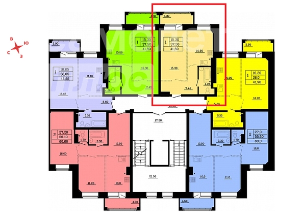 
   Продам 1-комнатную, 41.8 м², Малиновского ул, 16к1

. Фото 1.