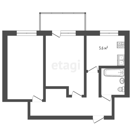 
   Продам 2-комнатную, 43 м², Нефтезаводская ул, 1

. Фото 1.