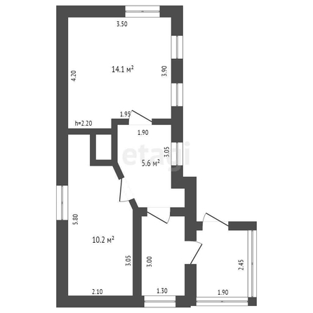 
   Продам дом, 43.6 м², Омск

. Фото 1.