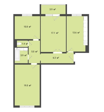 
   Продам 3-комнатную, 76.8 м², Амурский 6-й проезд, 16

. Фото 23.