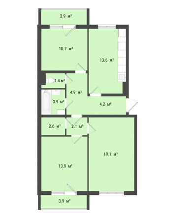 
   Продам 3-комнатную, 76.4 м², Амурский 6-й проезд, 16

. Фото 23.