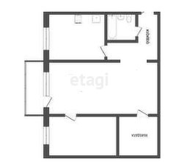 
  Продается 2-комн. квартира, 40.9 м², Мира пр-кт, д. 72
. Фото 4.
