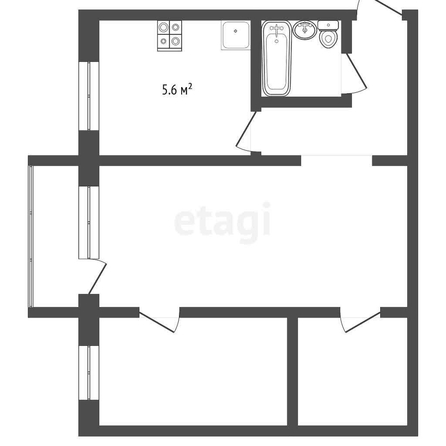 
  Продается 2-комн. квартира, 40.9 м², Мира пр-кт, д. 72
. Фото 5.