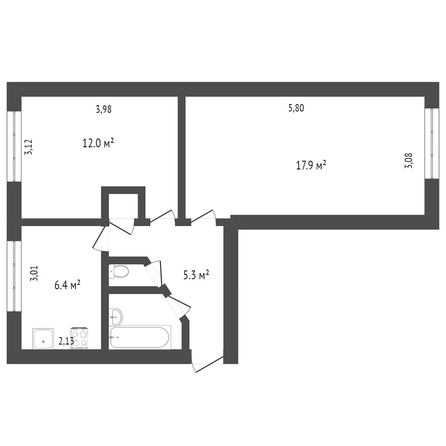 
  Продается 2-комн. квартира, 44.3 м², Карла Маркса пр-кт, д. 71А
. Фото 5.