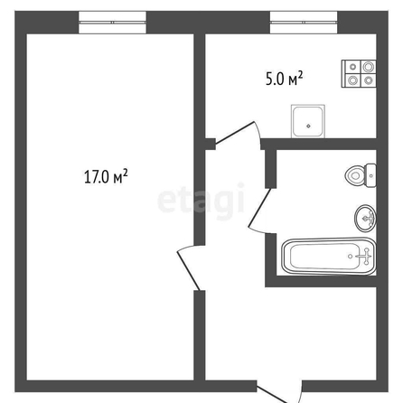 
  Продается 1-комн. квартира, 30 м², Чередовая 6-я ул, д. 98
. Фото 5.