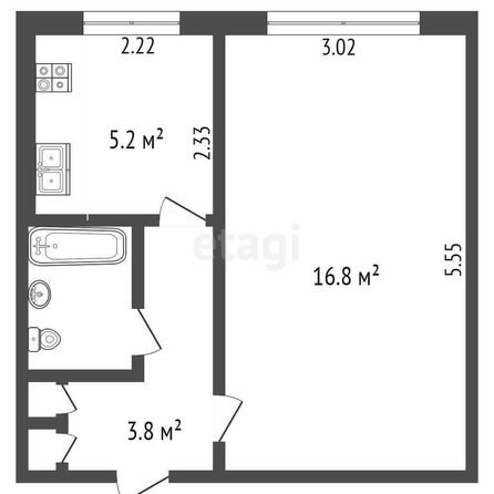 
  Продается 1-комн. квартира, 29.1 м², Силина ул, д. 11
. Фото 5.
