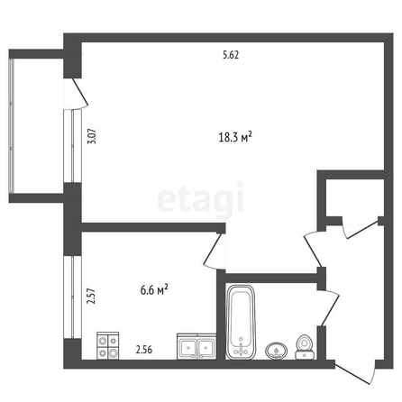 
  Продается 1-комн. квартира, 31 м², 22 Апреля ул, д. 6
. Фото 5.