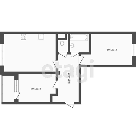 
  Продается 2-комн. квартира, 50.4 м², 60 лет ссср, д. 10
. Фото 5.