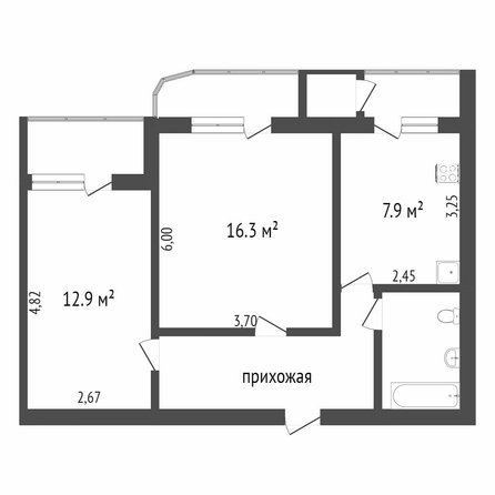 
  Продается 2-комн. квартира, 53.7 м², Красный Путь ул, д. 18
. Фото 5.