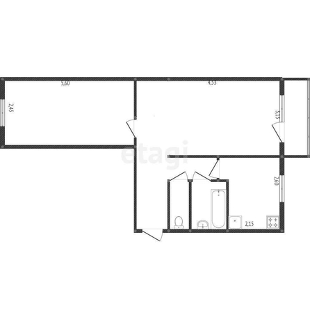 
  Продается 2-комн. квартира, 45 м², Крутогорская ул, д. 19
. Фото 4.