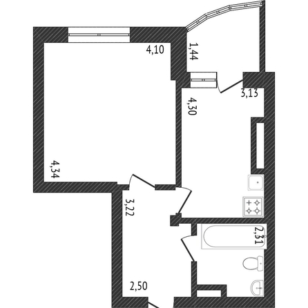 
  Продается 1-комн. квартира, 44.6 м², Линия 9-я ул, д. 193
. Фото 5.