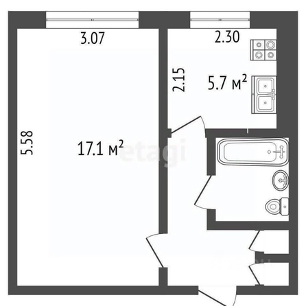 
  Продается 1-комн. квартира, 31 м², Линия 9-я ул, д. 46
. Фото 5.