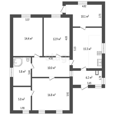 
  Продается дом, 80.2 м², Омск
. Фото 5.