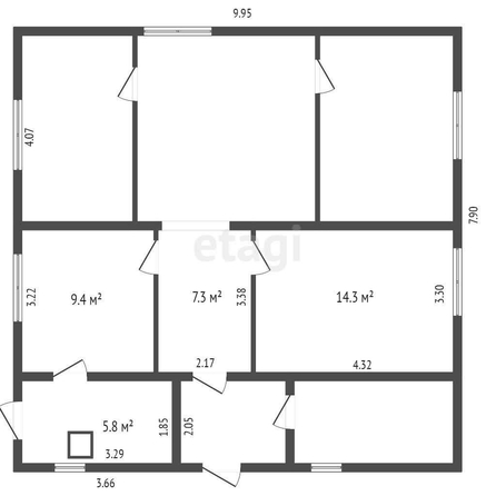 
  Продается дом, 100 м², село Розовка
. Фото 4.