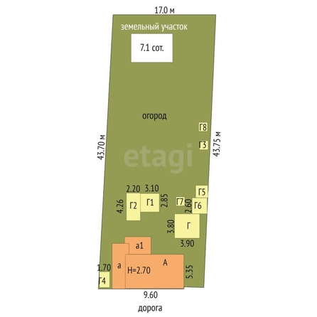 
  Продается дом, 62.5 м², Омск
. Фото 5.