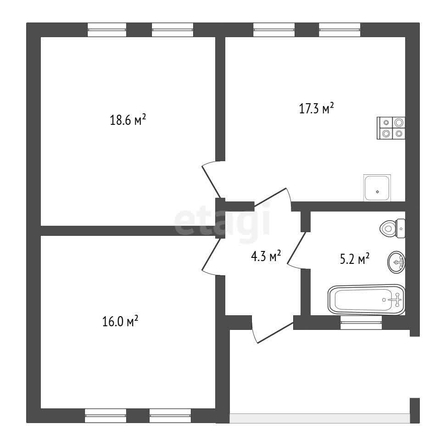 
  Продается дом, 62 м², село Дружино
. Фото 4.