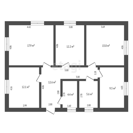 
  Продается дом, 94.2 м², село Троицкое
. Фото 4.