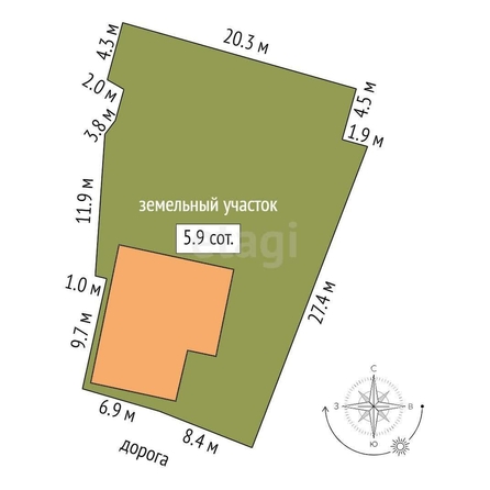 
  Продается дом, 92 м², Омск
. Фото 4.