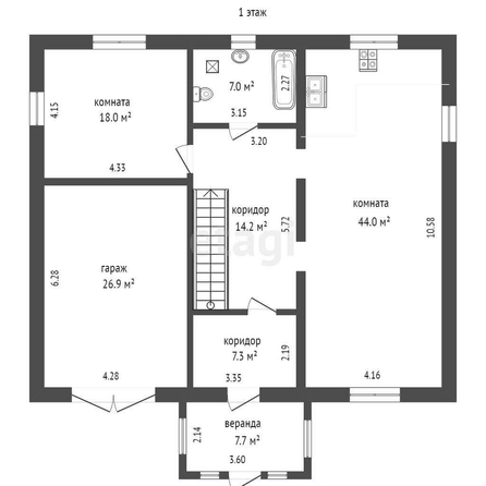 
  Продается дом, 289.7 м², село Дружино
. Фото 4.