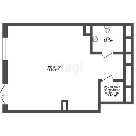 
  Сдается универсальное помещение, 52.4 м², д. 14
. Фото 5.