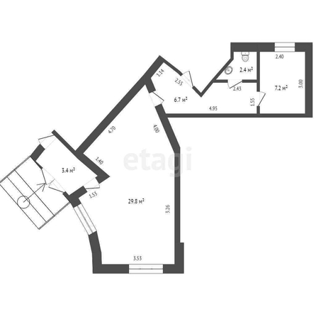 
  Продается универсальное помещение, 48.55 м², Герцена ул, д. 17
. Фото 5.