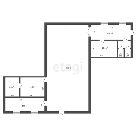 
  Продается универсальное помещение, 139 м², Лермонтова ул, д. 57
. Фото 5.