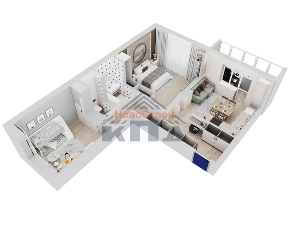 
  Продается 2-комн. квартира, 68 м², ЖК Дом на Марьяновской
. Фото 1.
